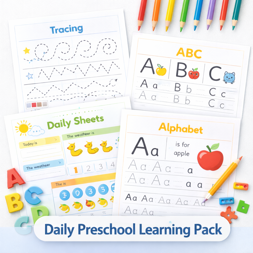 Daily Preschool Learning Pack